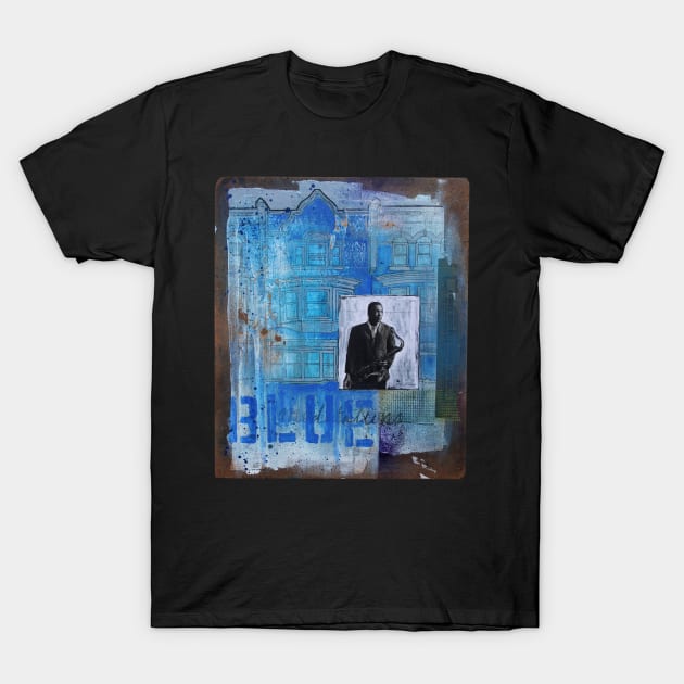 John Coltrane "Blue Meditations" T-Shirt by todd_stahl_art